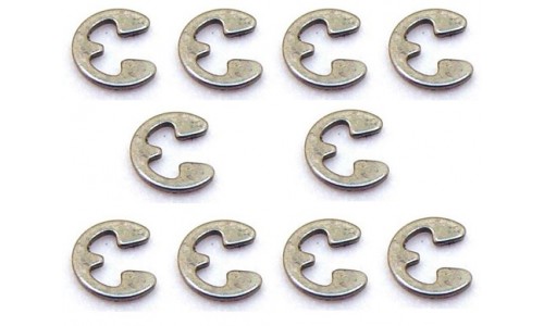 4mm E-Clips - 12Pcs